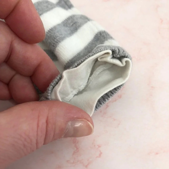 Zara Kids sweater gray stripe with t-shirt hem 3-4 years - Picture 4 of 8